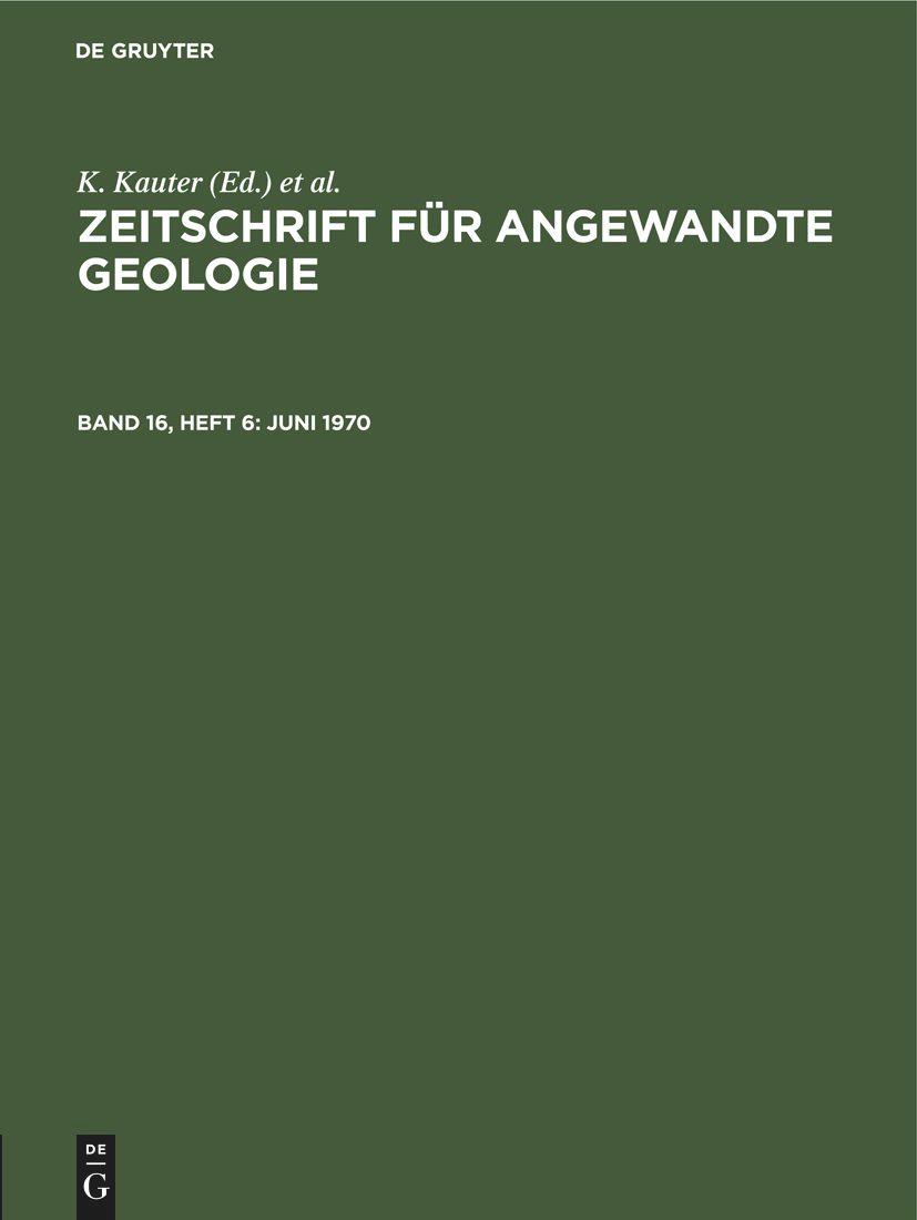 Vorderes Coverbild Juni 1970