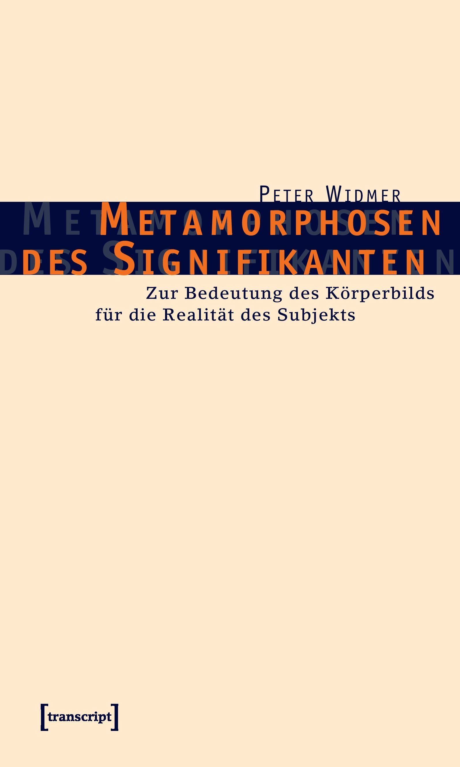 Vorderes Coverbild Metamorphosen des Signifikanten
