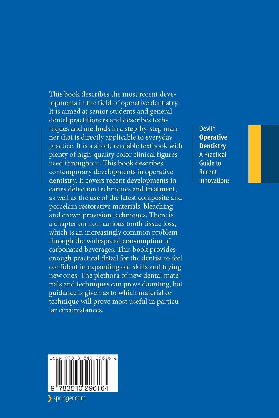 Rückseitencover Operative Dentistry