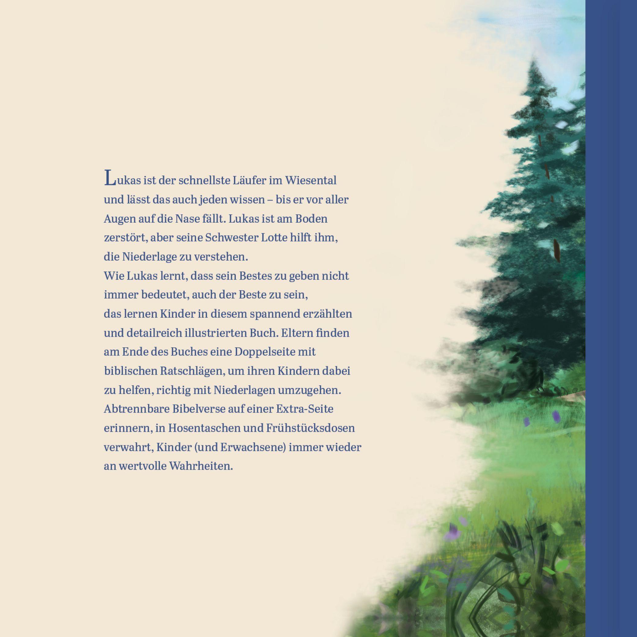 Beispielinhalt (Bild) Lukas fällt auf die Nase