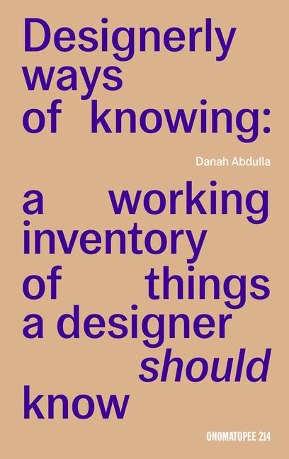 Vorderes Coverbild Designerly Ways of Knowing
