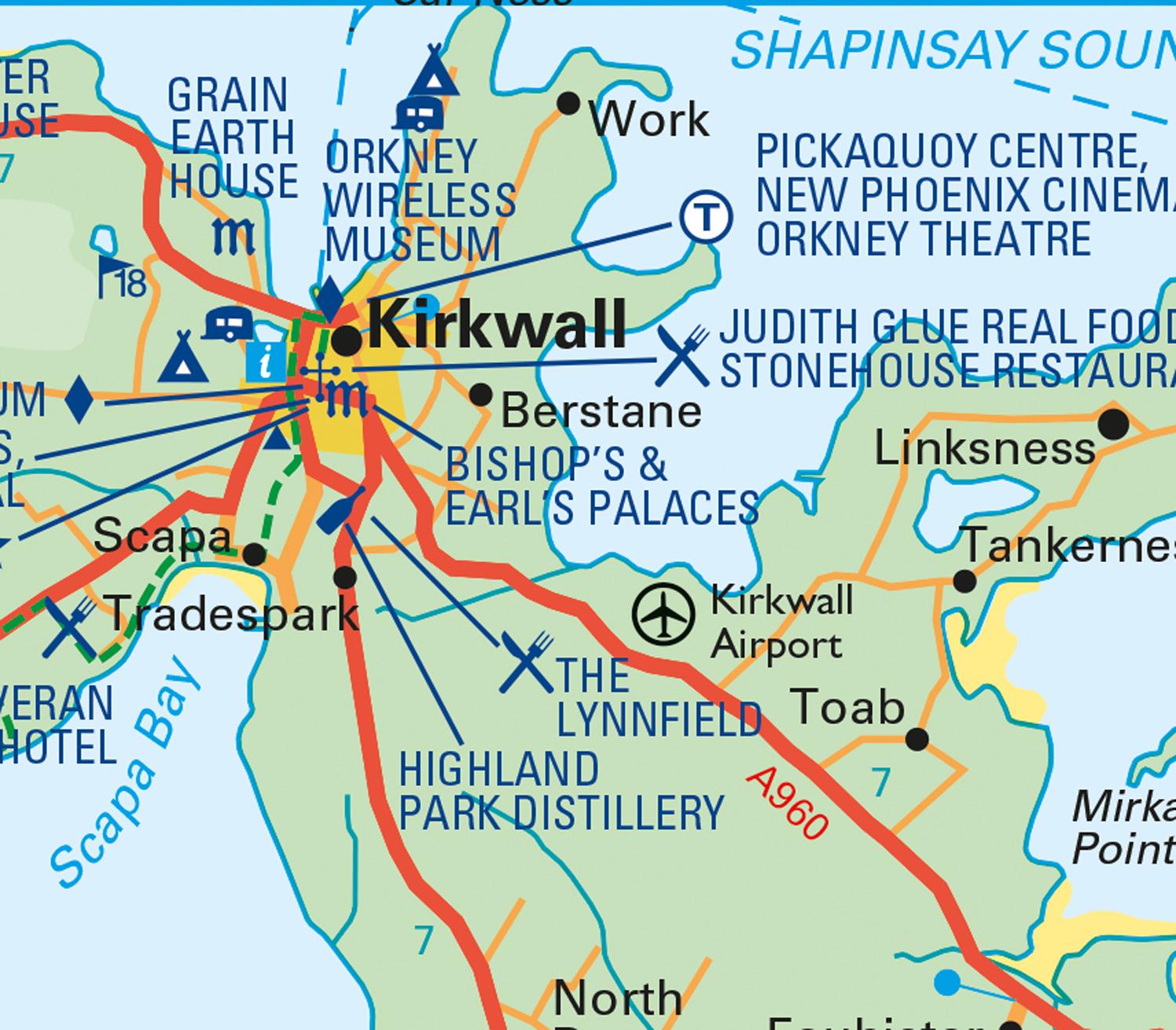 Beispielinhalt (Bild) Orkney Pocket Map
