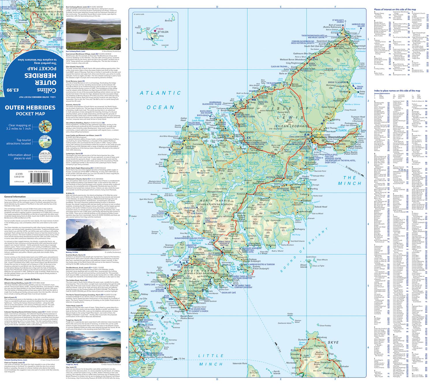 Beispielinhalt (Bild) Outer Hebrides Pocket Map
