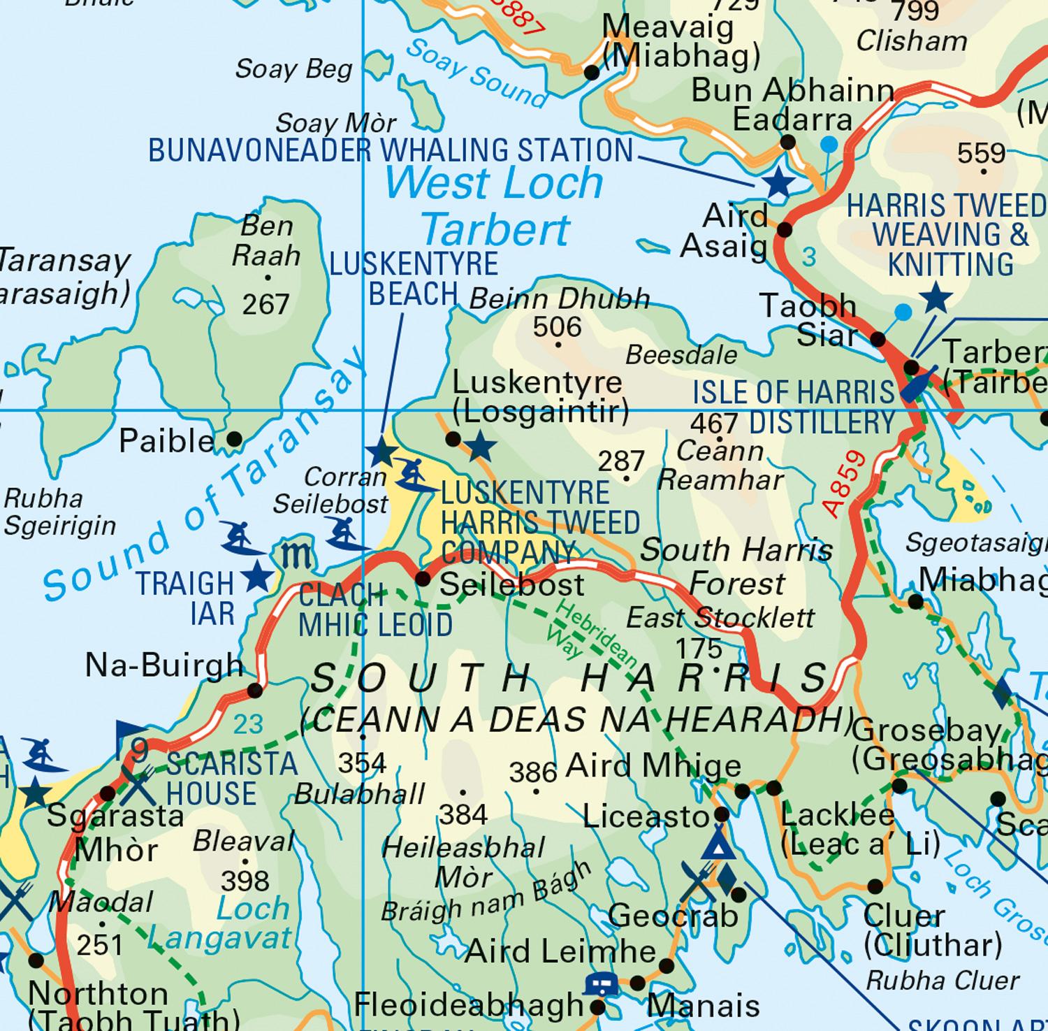 Beispielinhalt (Bild) Outer Hebrides Pocket Map