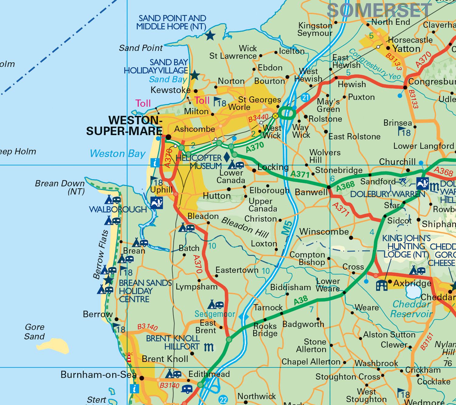 Beispielinhalt (Bild) Somerset Pocket Map