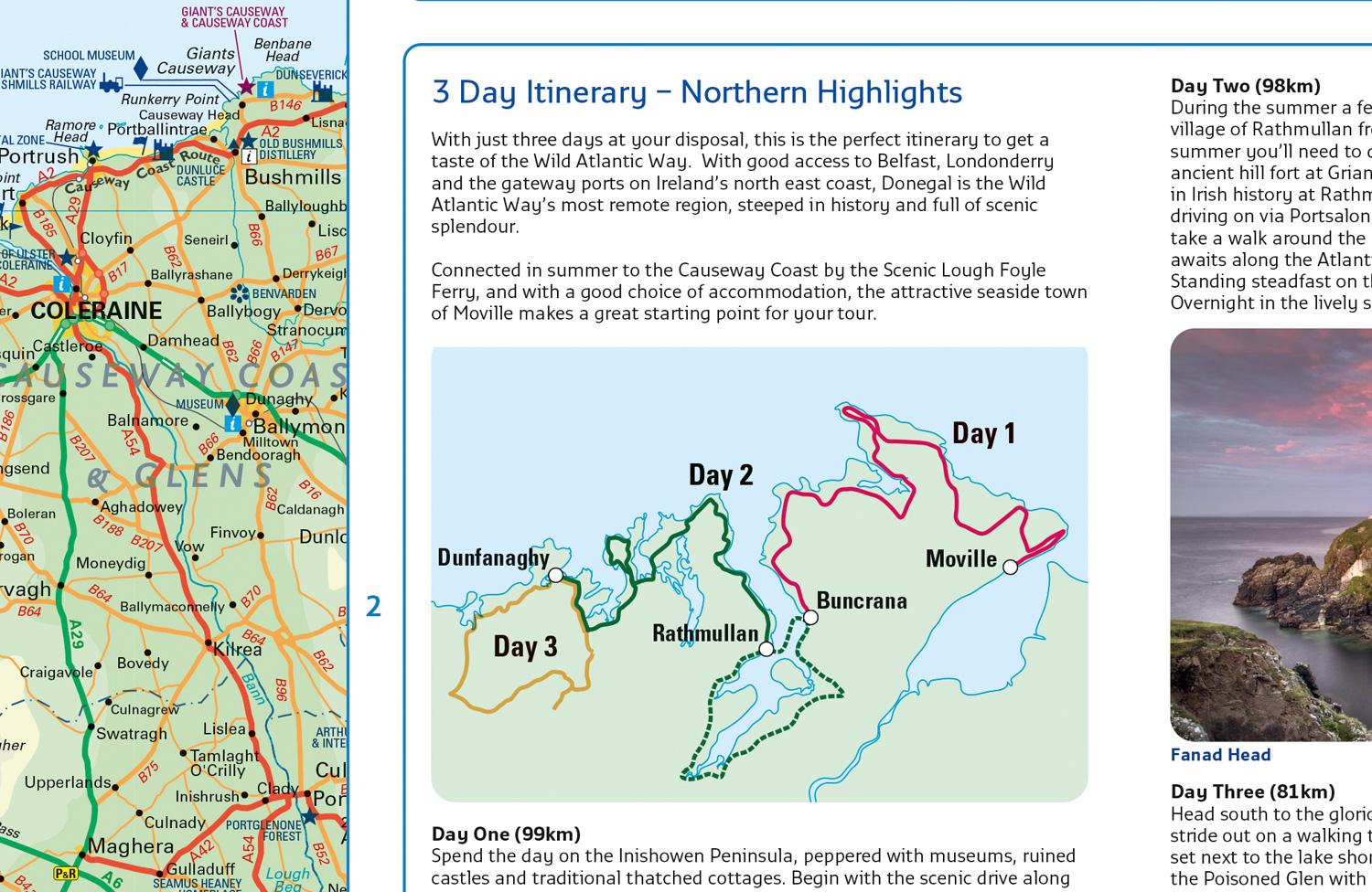 Beispielinhalt (Bild) Wild Atlantic Way Pocket Map