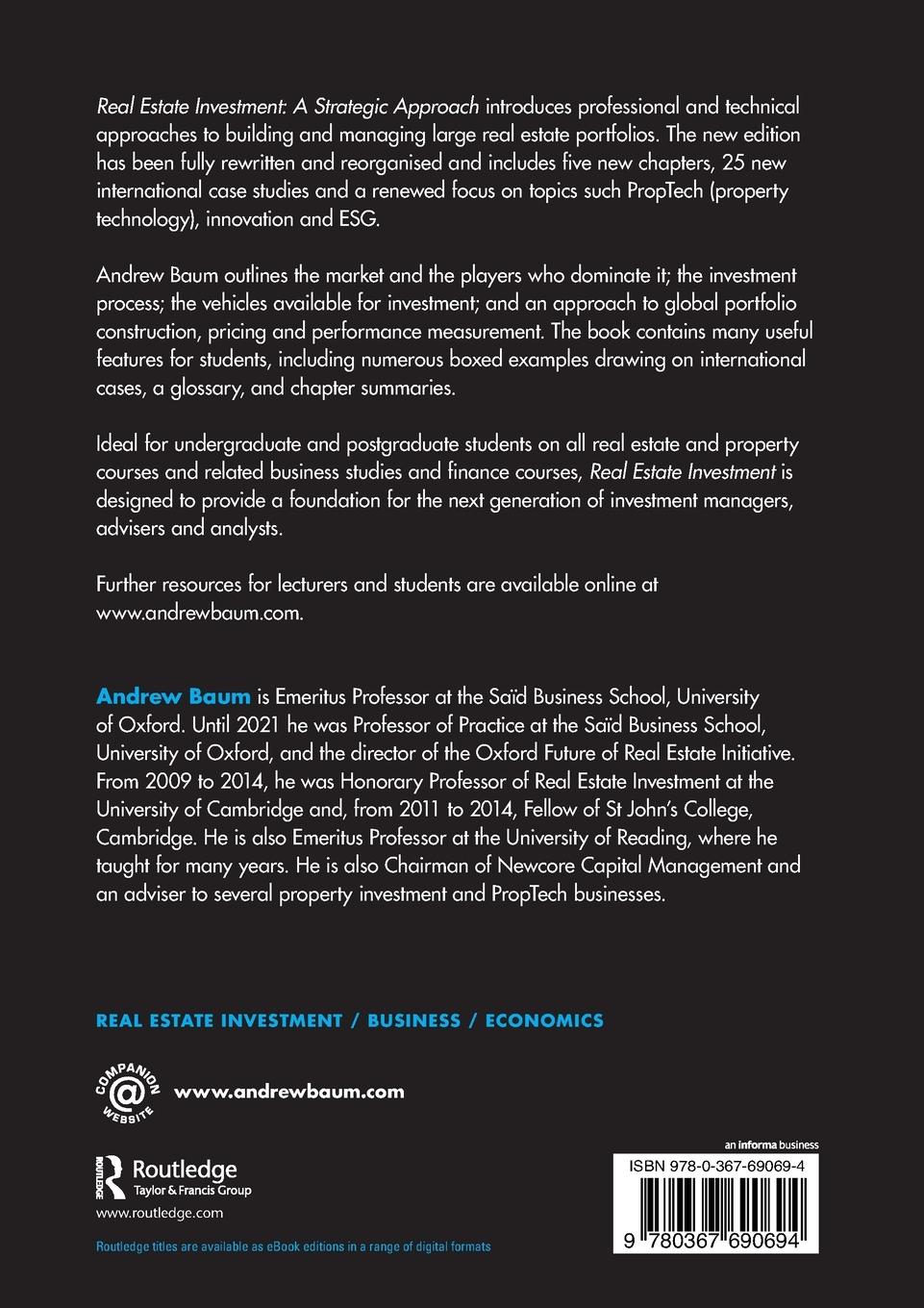 Rückseitencover Real Estate Investment