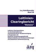 Vorderes Coverbild Leitlinien-Clearingbericht "Demenz"