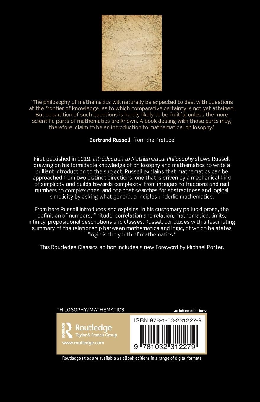 Rückseitencover Introduction to Mathematical Philosophy