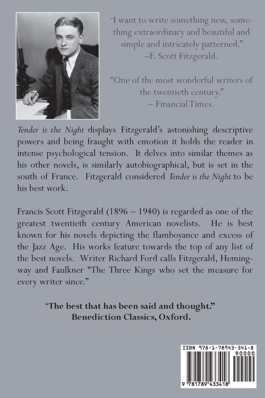 Rückseitencover Tender is the Night
