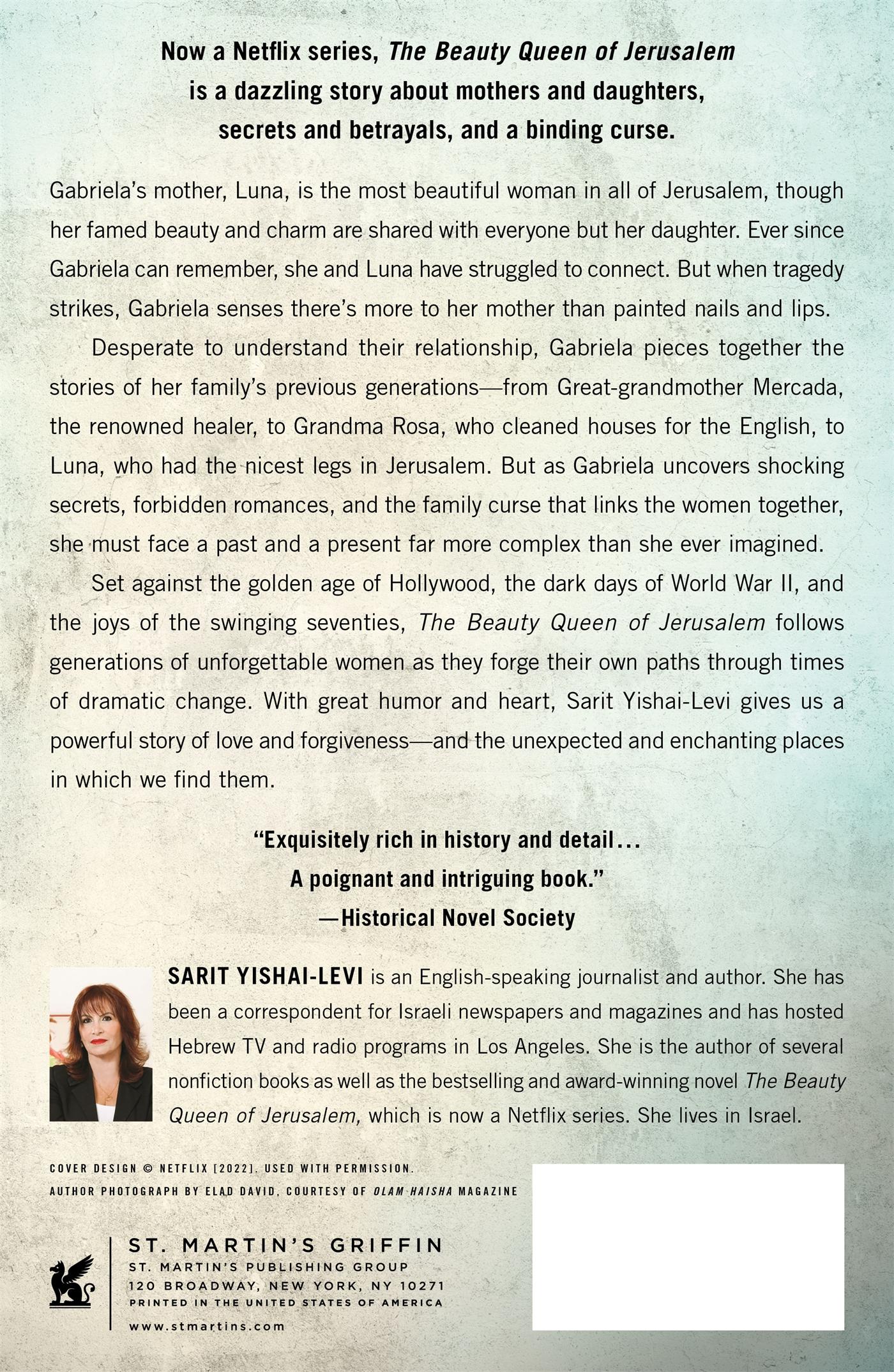 Rückseitencover Beauty Queen of Jerusalem