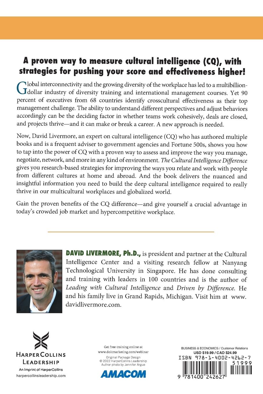 Rückseitencover The Cultural Intelligence Difference