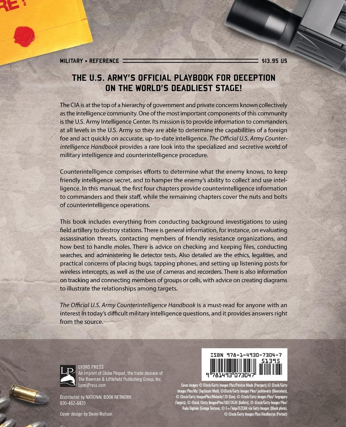 Rückseitencover The Official U.S. Army Counterintelligence Handbook