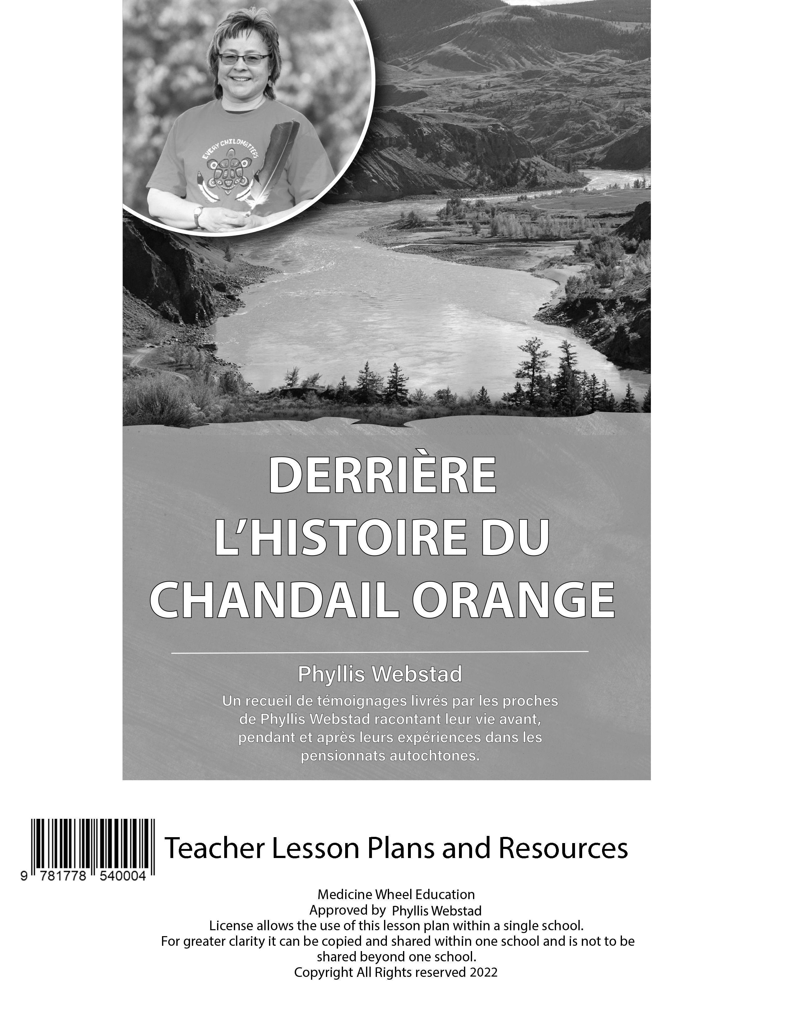 Vorderes Coverbild Derriere l'Histoire Du Chandail Orange Plan de Cours