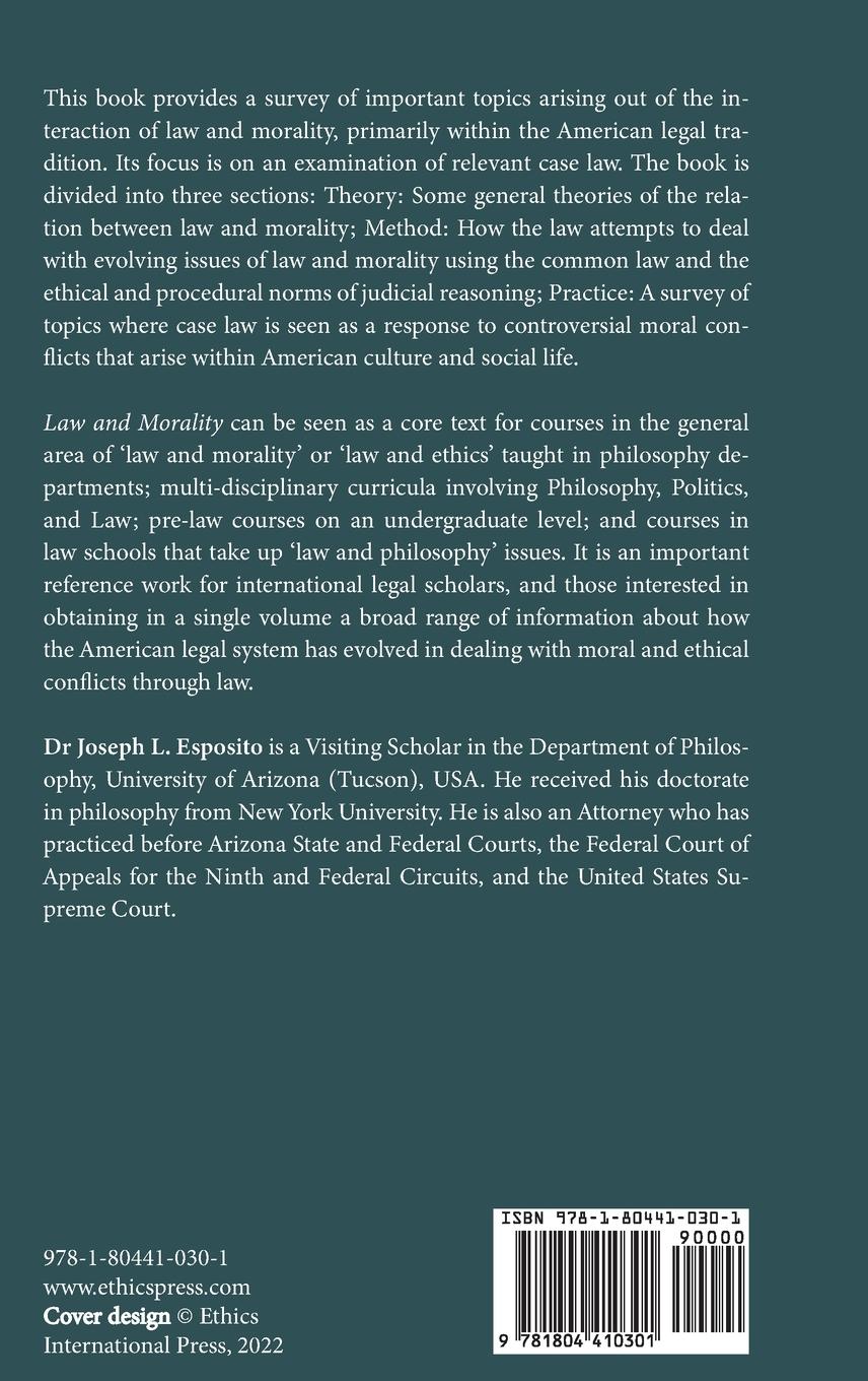 Rückseitencover Law and Morality