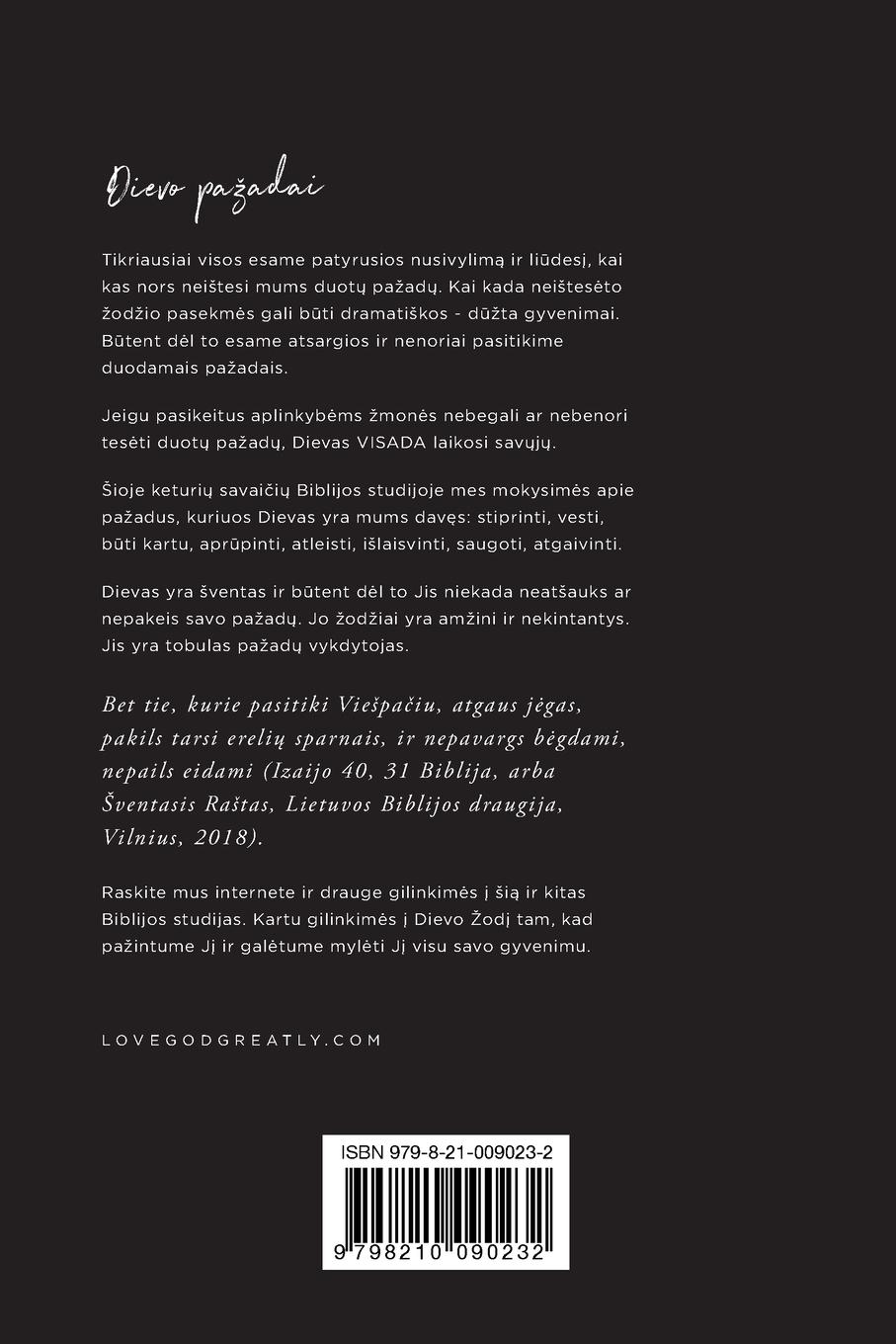 Rückseitencover Dievo pa¿adai man