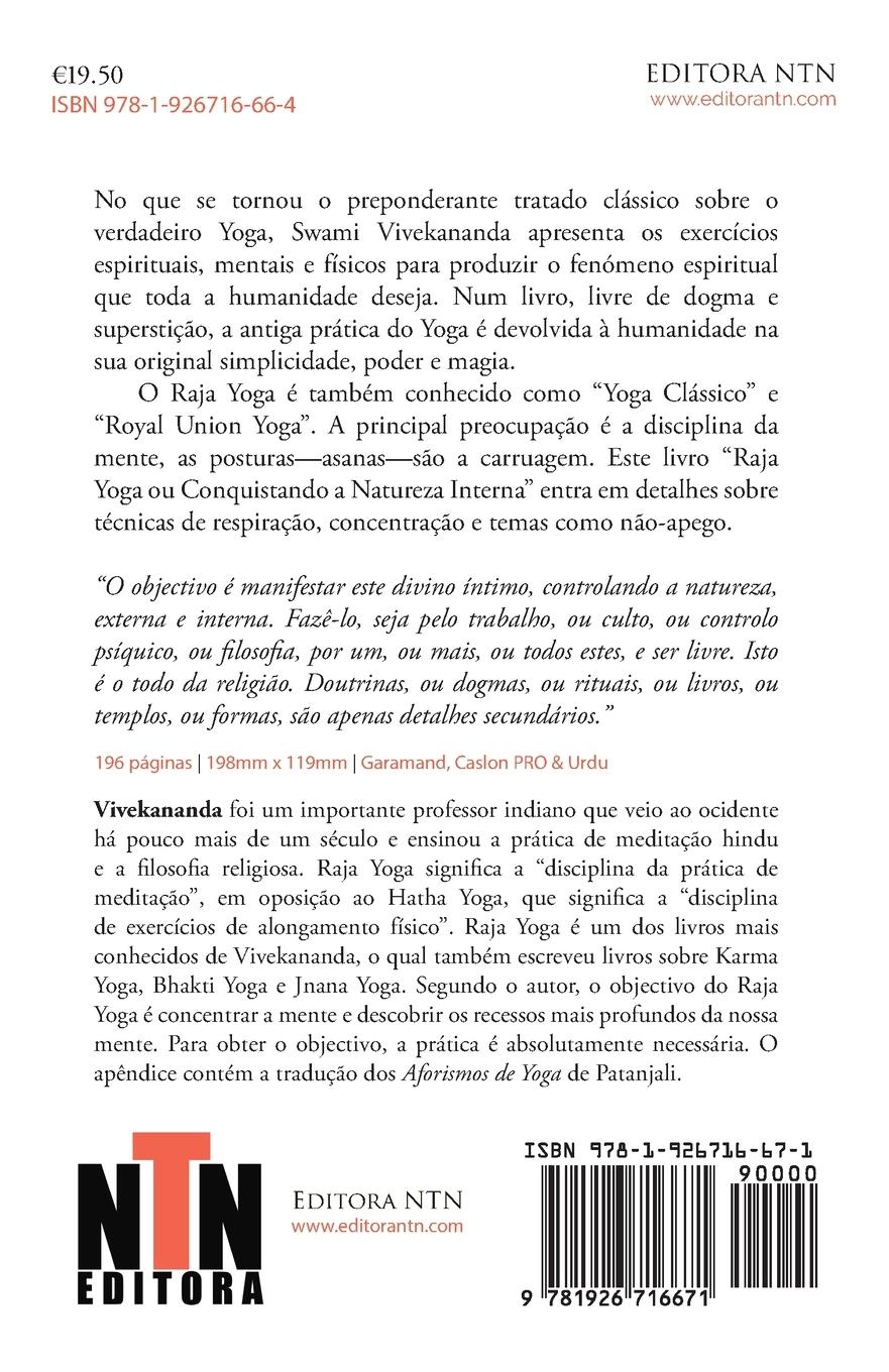 Rückseitencover Raja Yoga - Conquistando a Natureza Interna