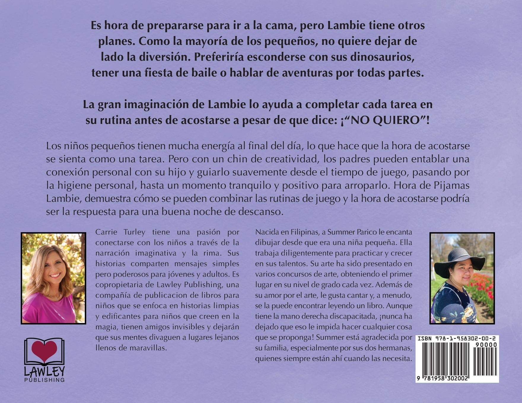 Rückseitencover Hora de pijamas, Lambie