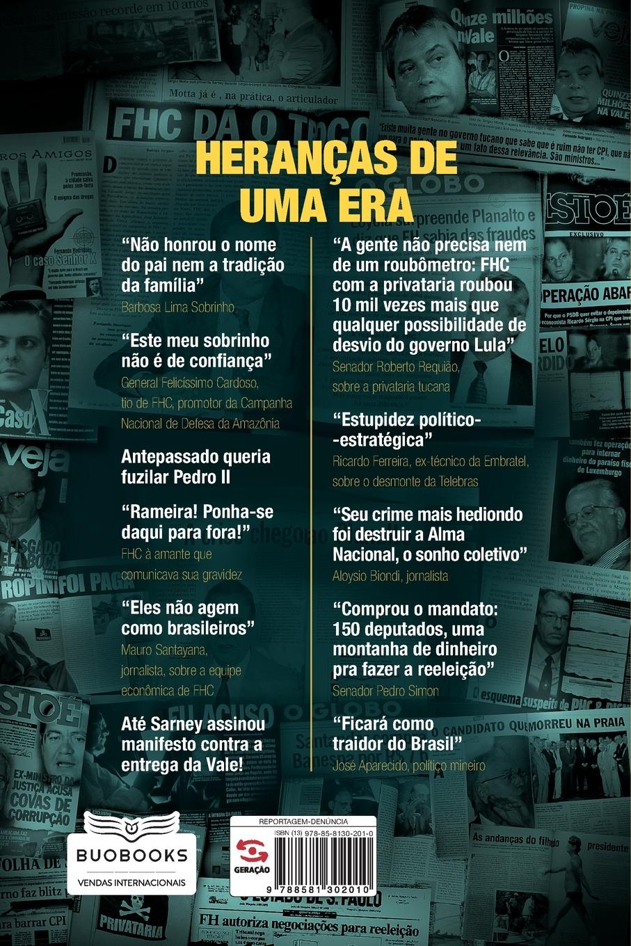 Rückseitencover O Príncipe da privataria