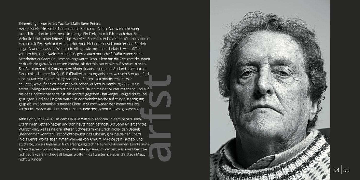 Beispielinhalt (Bild) Mit Ecken und Kanten - Amrumer Gesichter