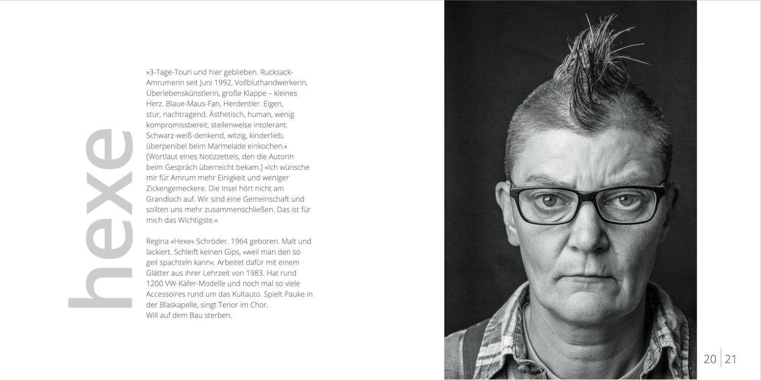 Beispielinhalt (Bild) Mit Ecken und Kanten - Amrumer Gesichter