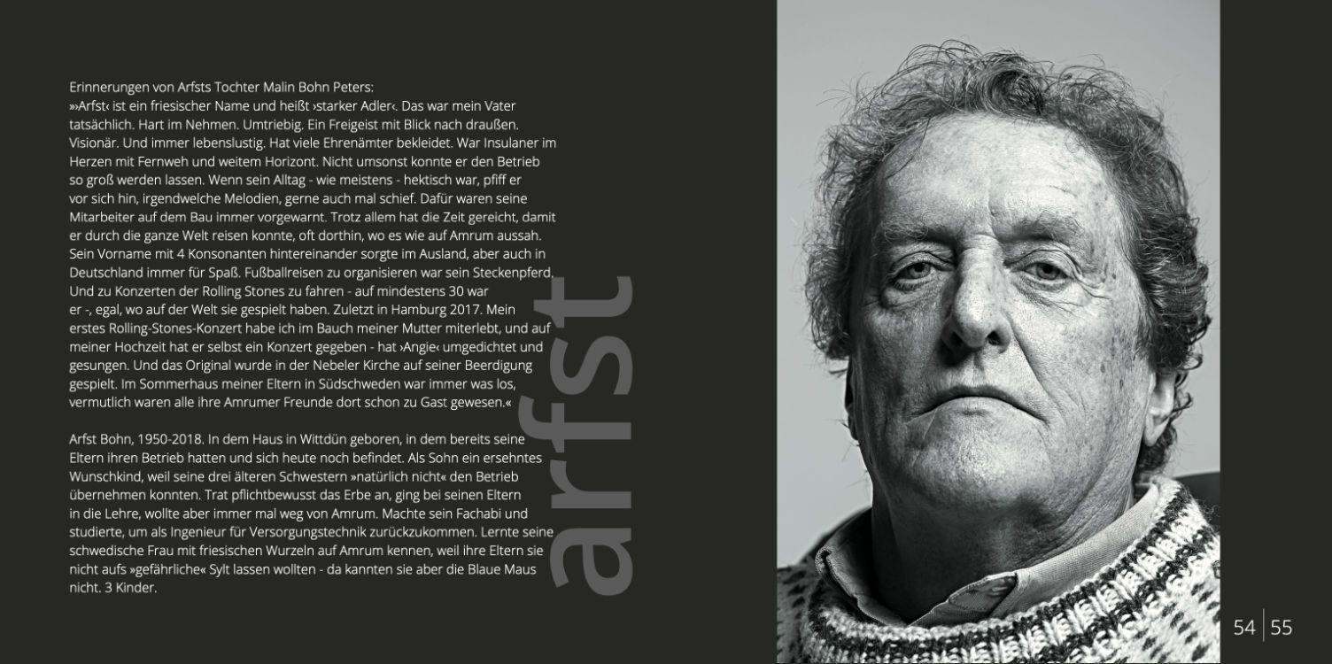 Beispielinhalt (Bild) Mit Ecken und Kanten - Amrumer Gesichter