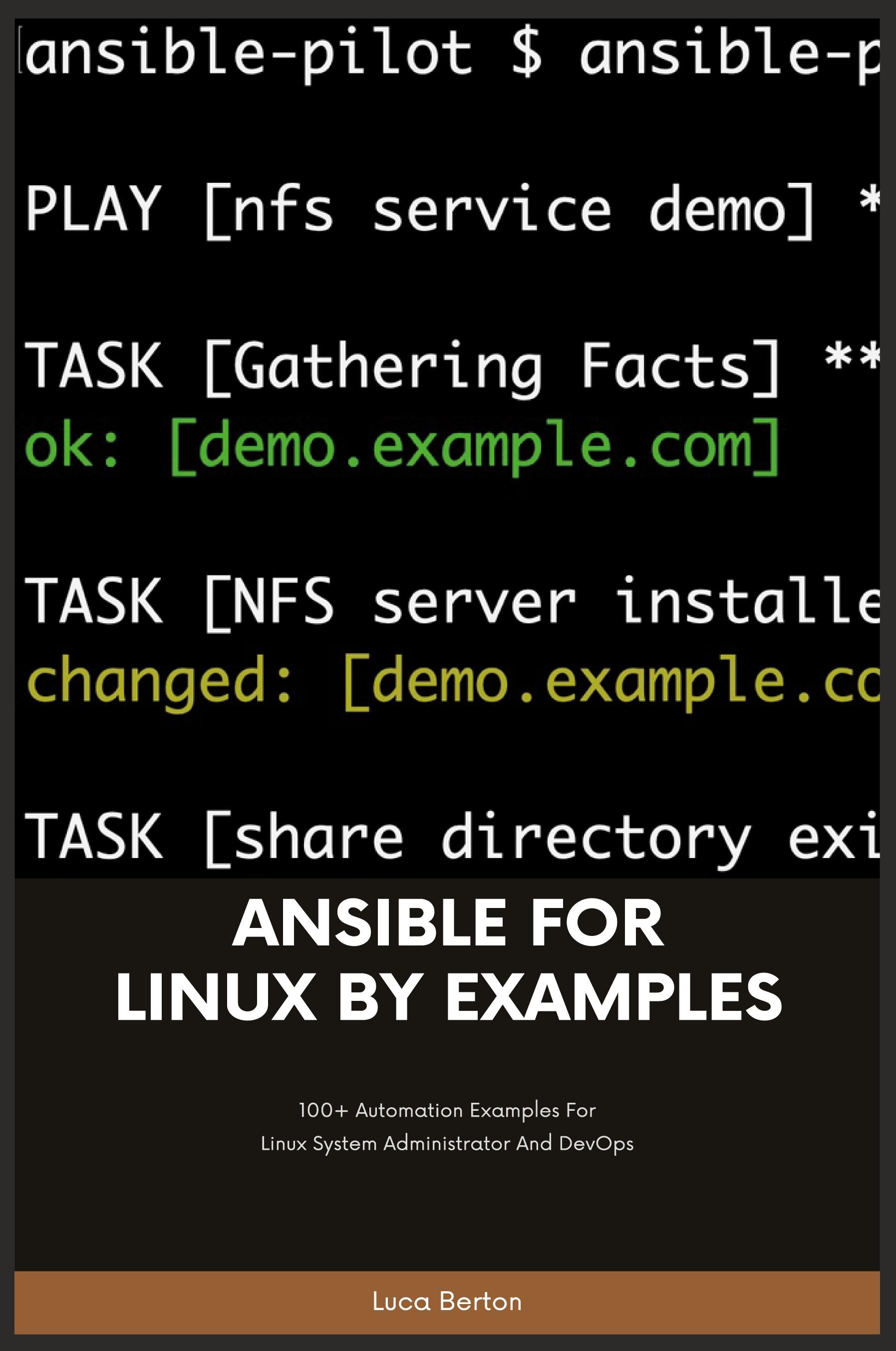 Vorderes Coverbild Ansible For Linux by Examples