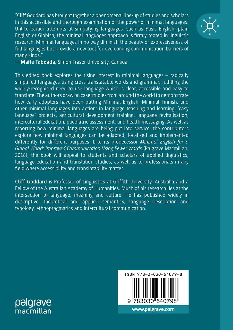 Rückseitencover Minimal Languages in Action