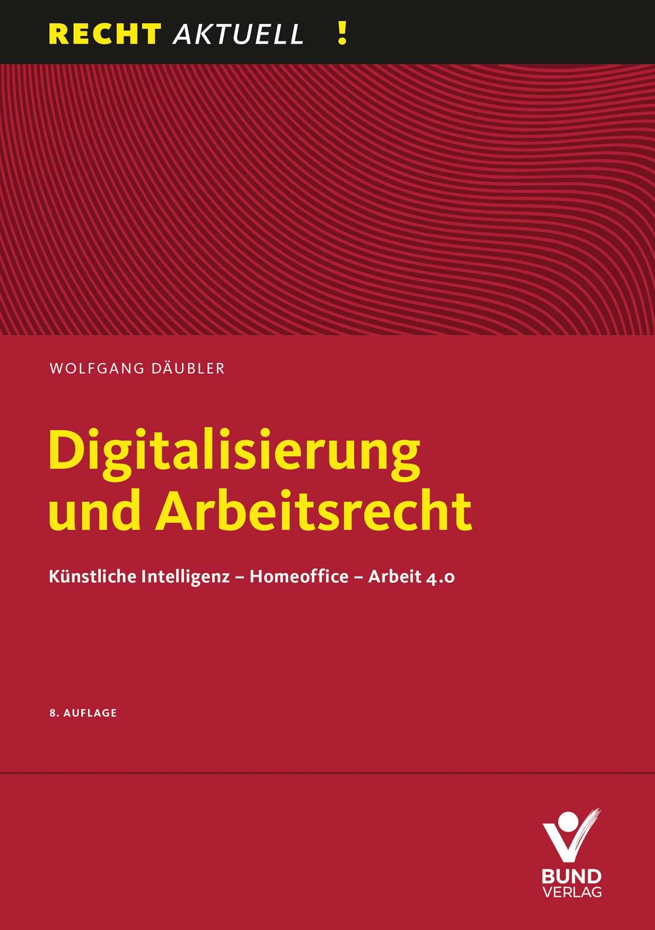 Vorderes Coverbild Digitalisierung und Arbeitsrecht