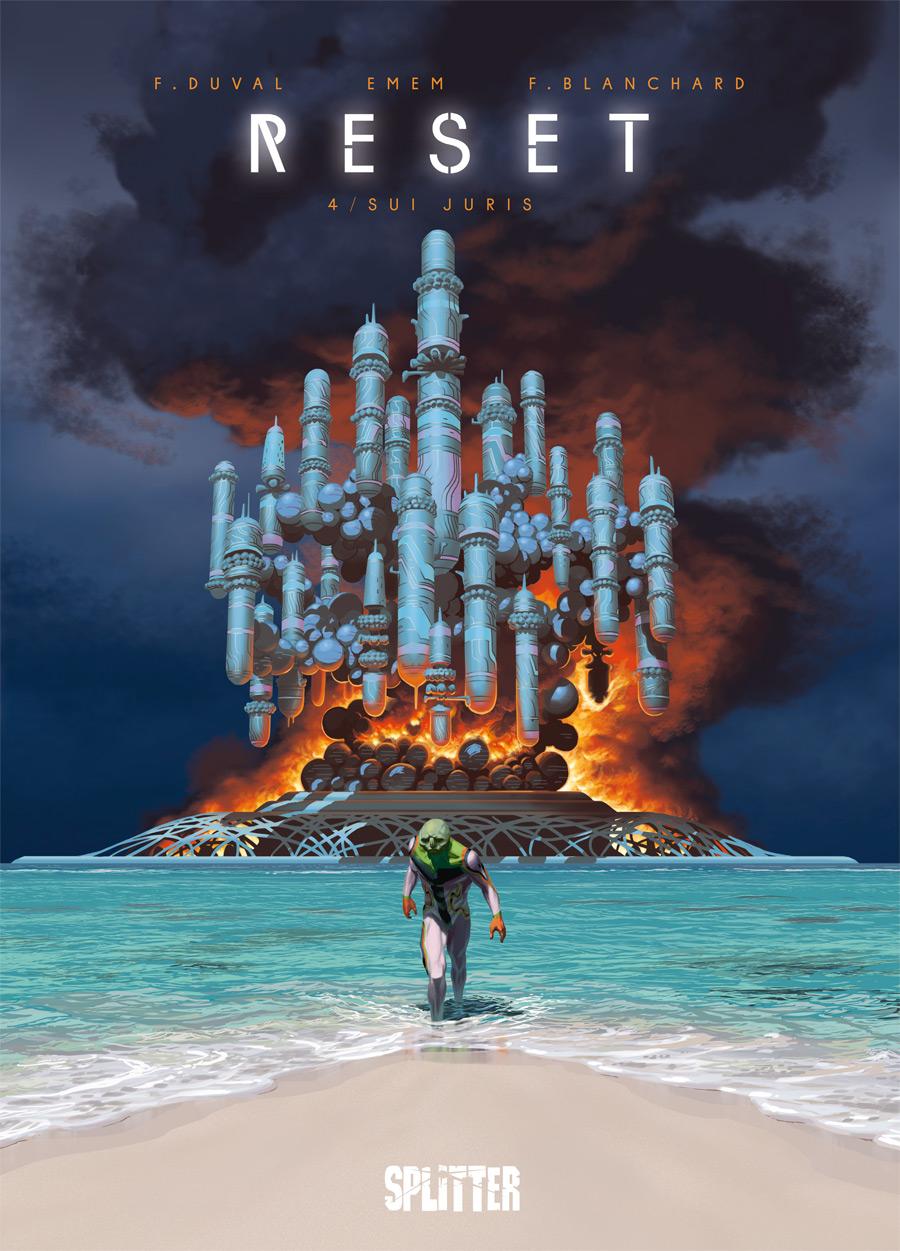 Vorderes Coverbild Reset. Band 4