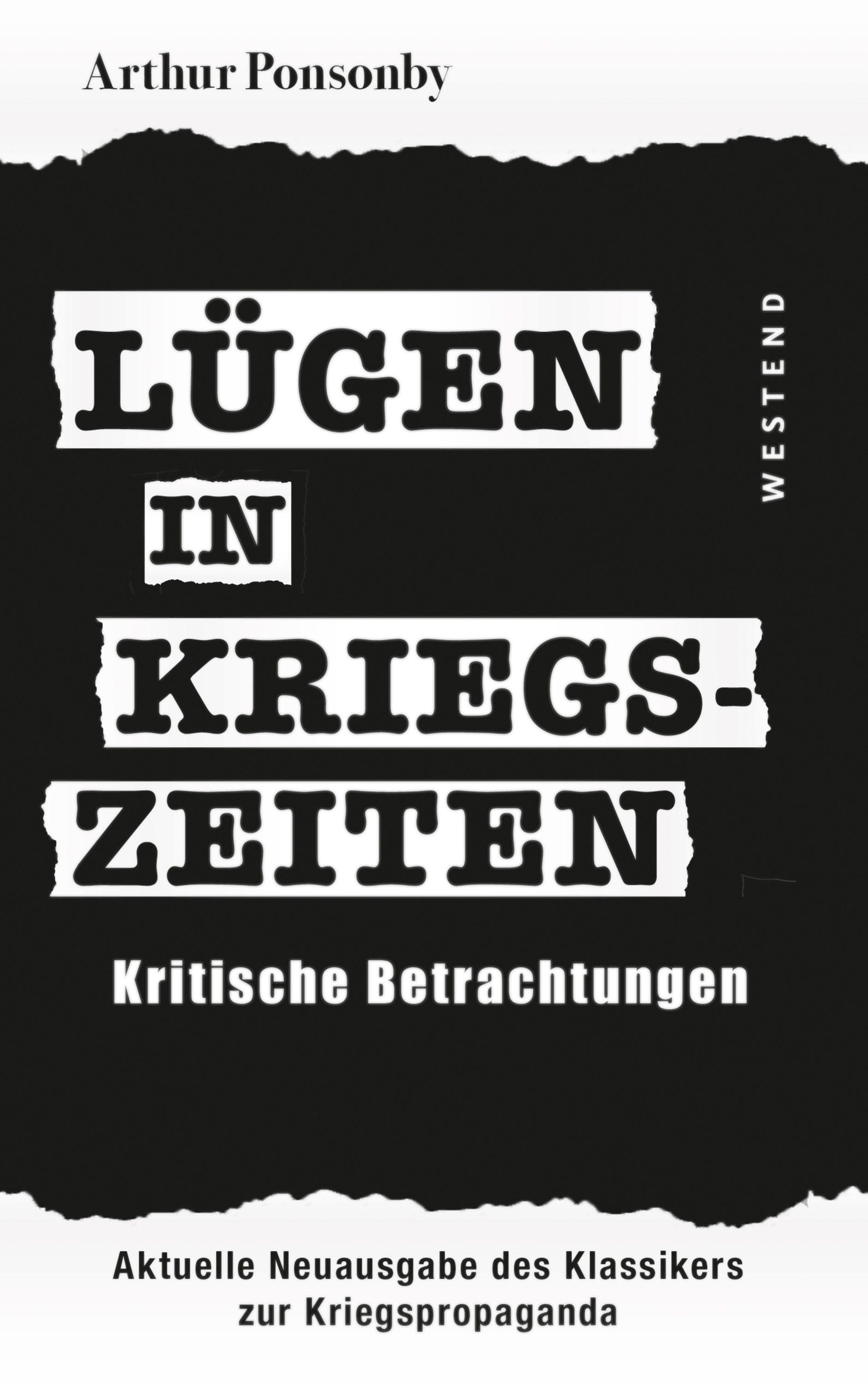 Vorderes Coverbild Lügen in Kriegszeiten