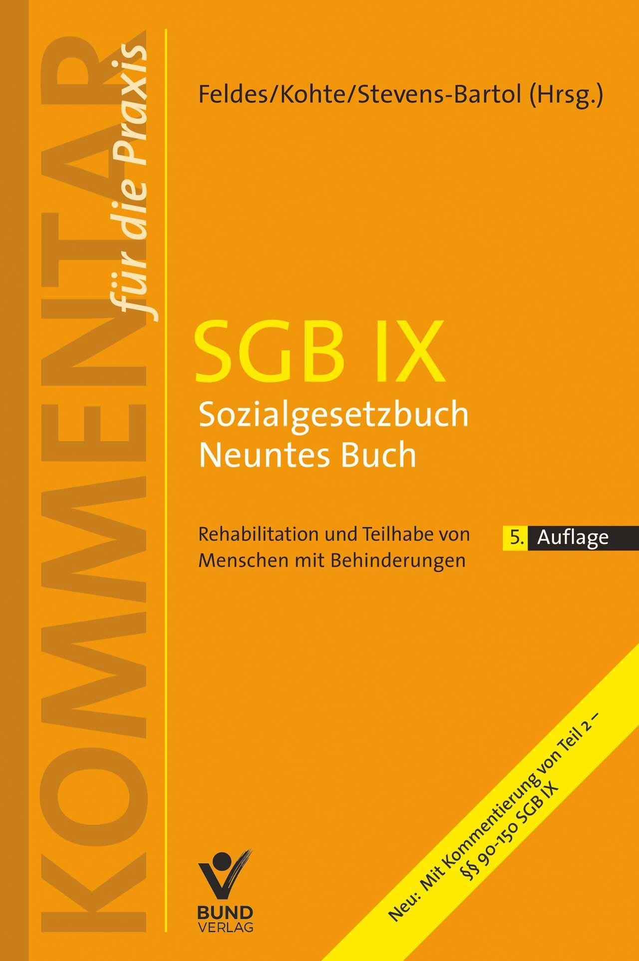 Vorderes Coverbild SGB IX Sozialgesetzbuch Neuntes Buch