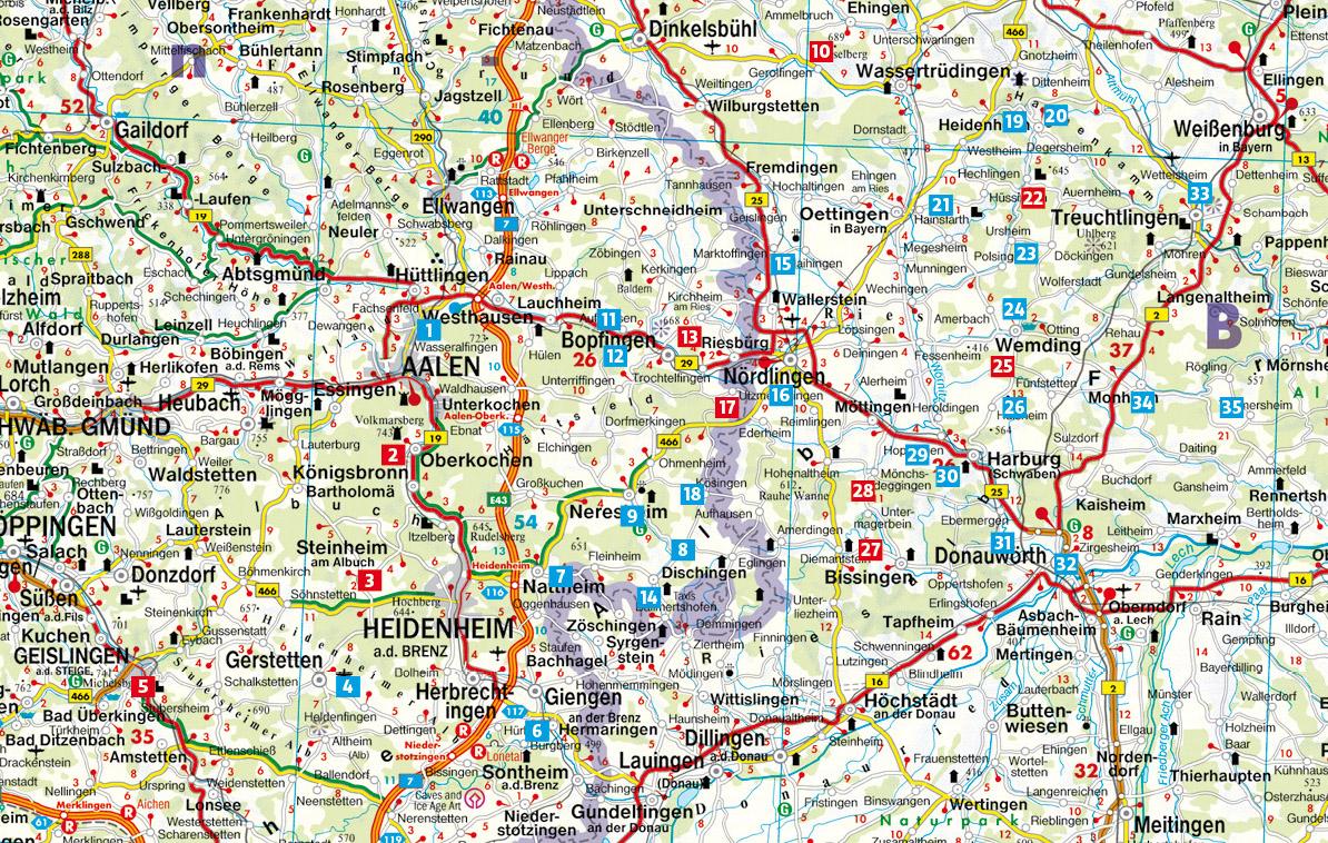 Beispielinhalt (Bild) GeoWandern Geopark Ries - mit angrenzender Alb