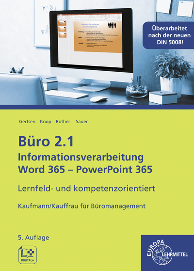 Vorderes Coverbild Büro 2.1, Informationsverarbeitung Word 365 - PowerPoint 365