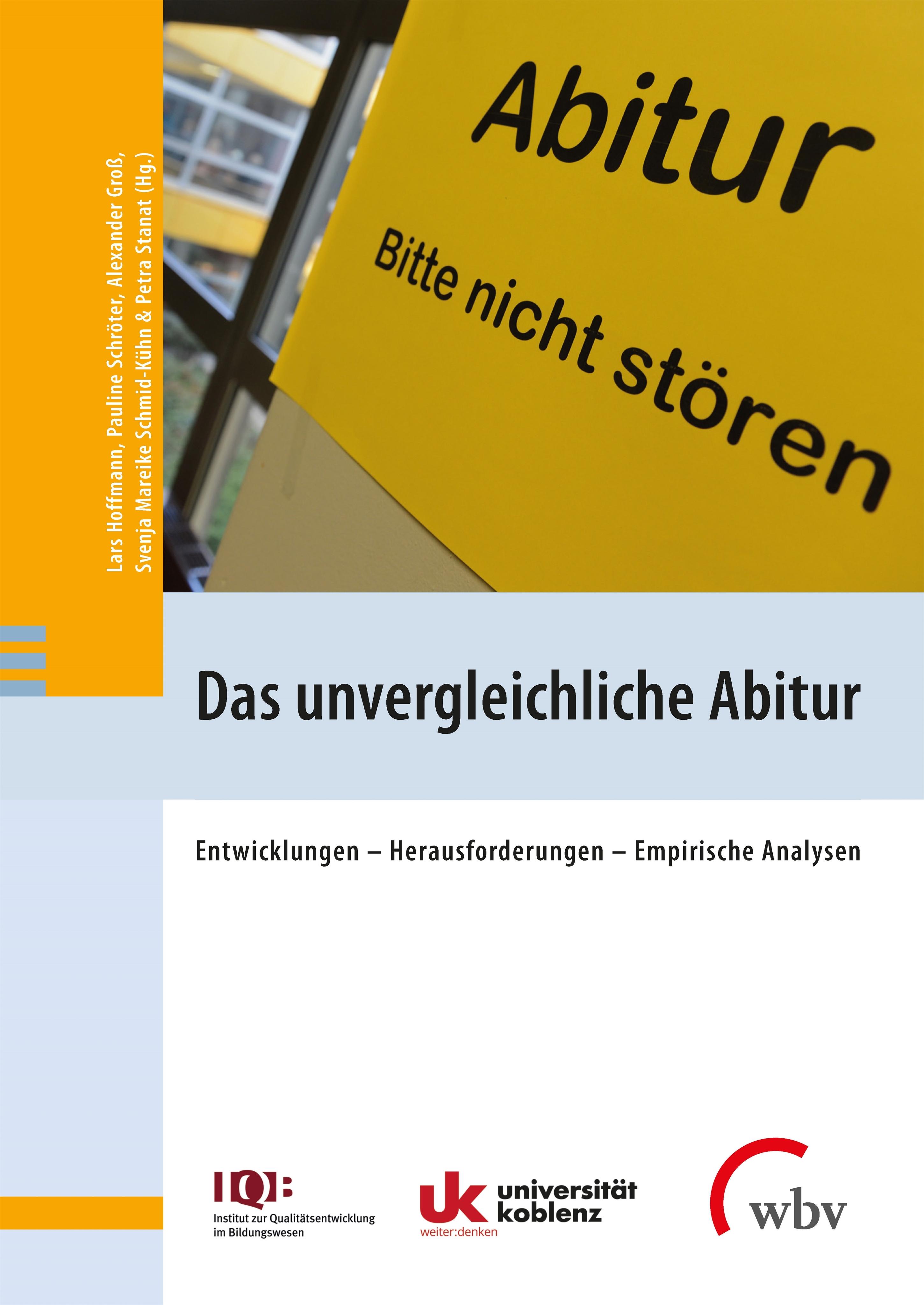 Vorderes Coverbild Das unvergleichliche Abitur