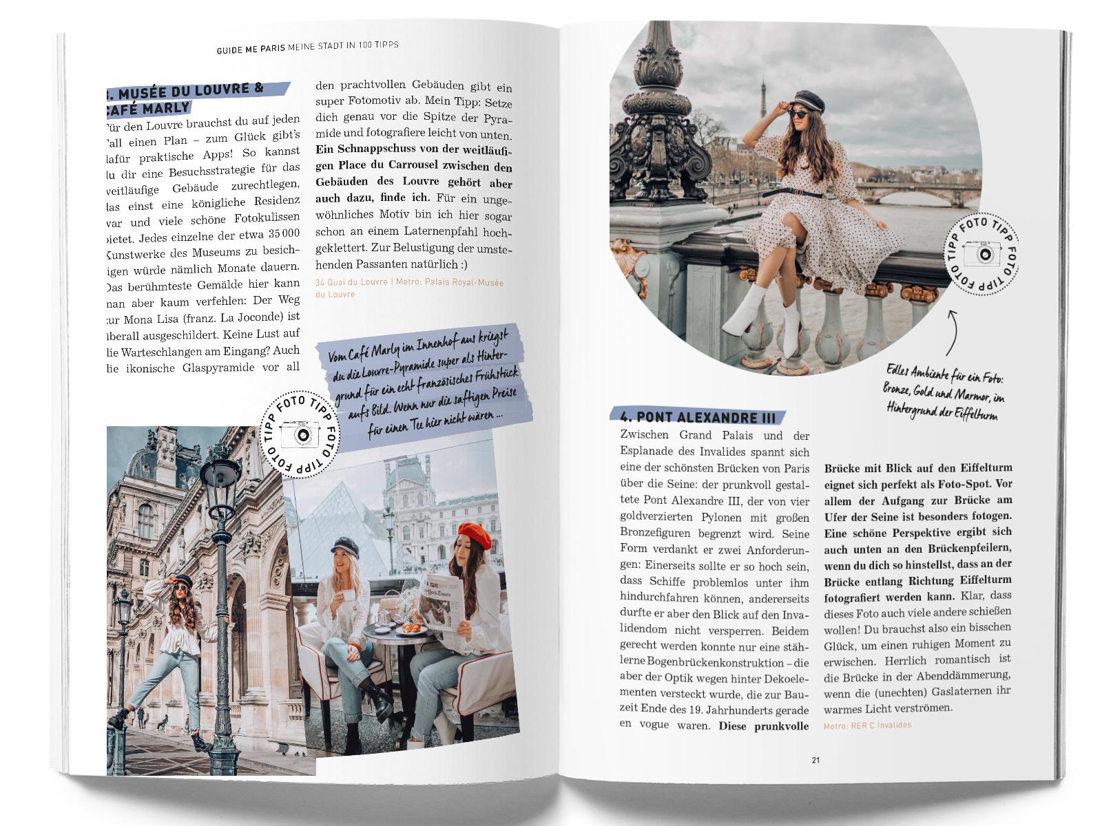 Beispielinhalt (Bild) GuideMe Travel Book Paris - Reiseführer