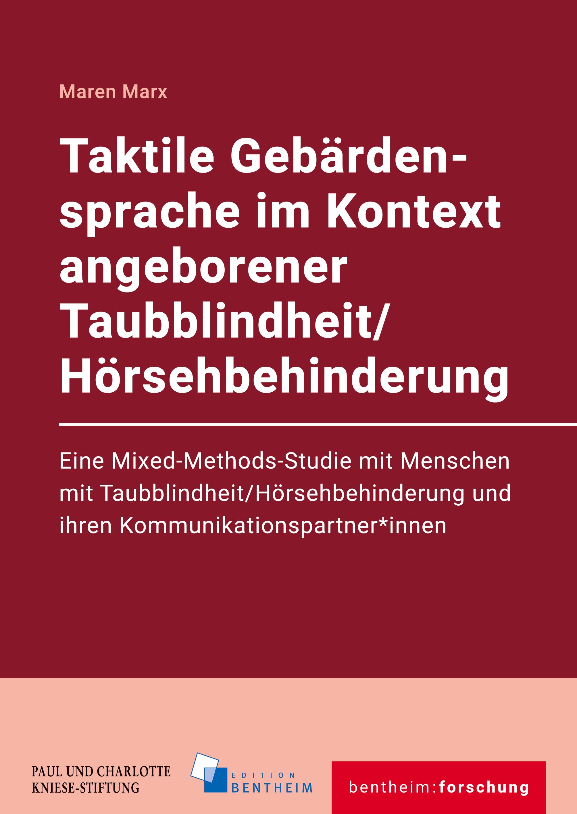 Vorderes Coverbild Taktile Gebärdensprache im Kontext angeborener Taubblindheit/Hörsehbehinderung