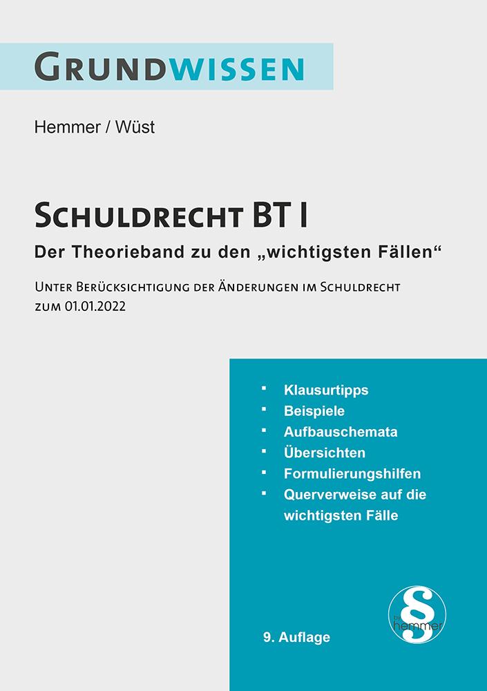 Vorderes Coverbild Grundwissen Schuldrecht BT I
