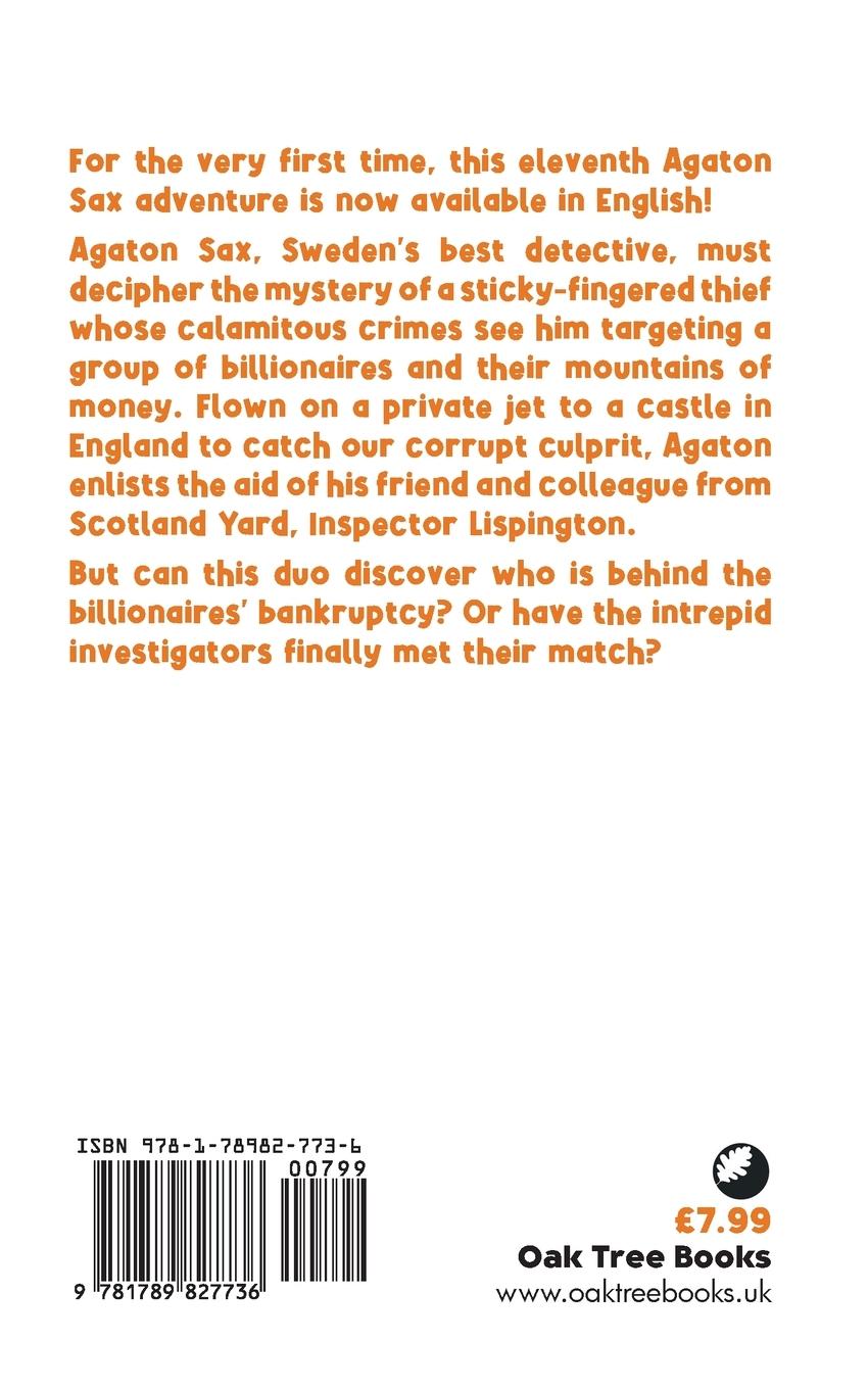 Rückseitencover Agaton Sax and the Cashless Billionaires