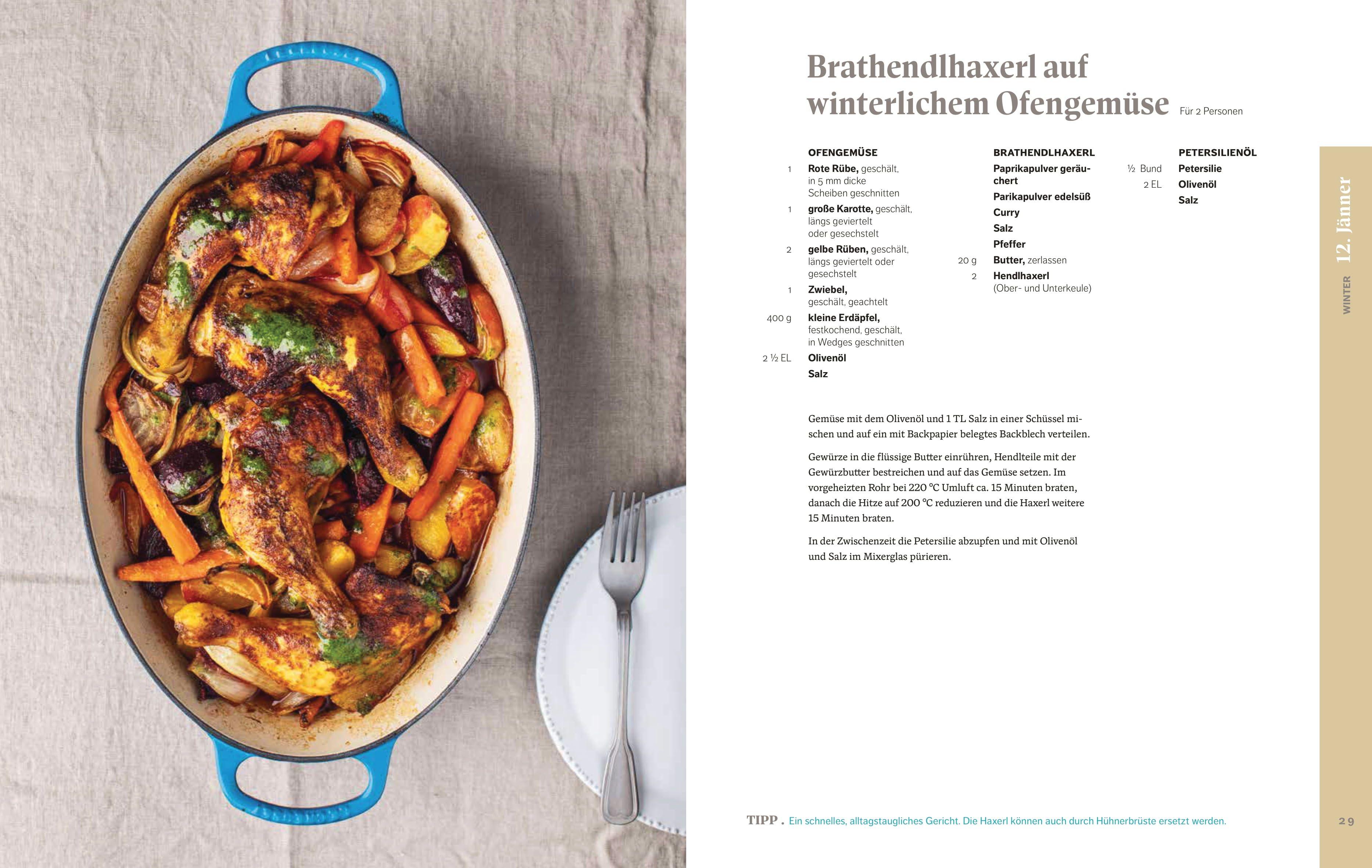 Beispielinhalt (Bild) 365 Rezepte für jeden Tag