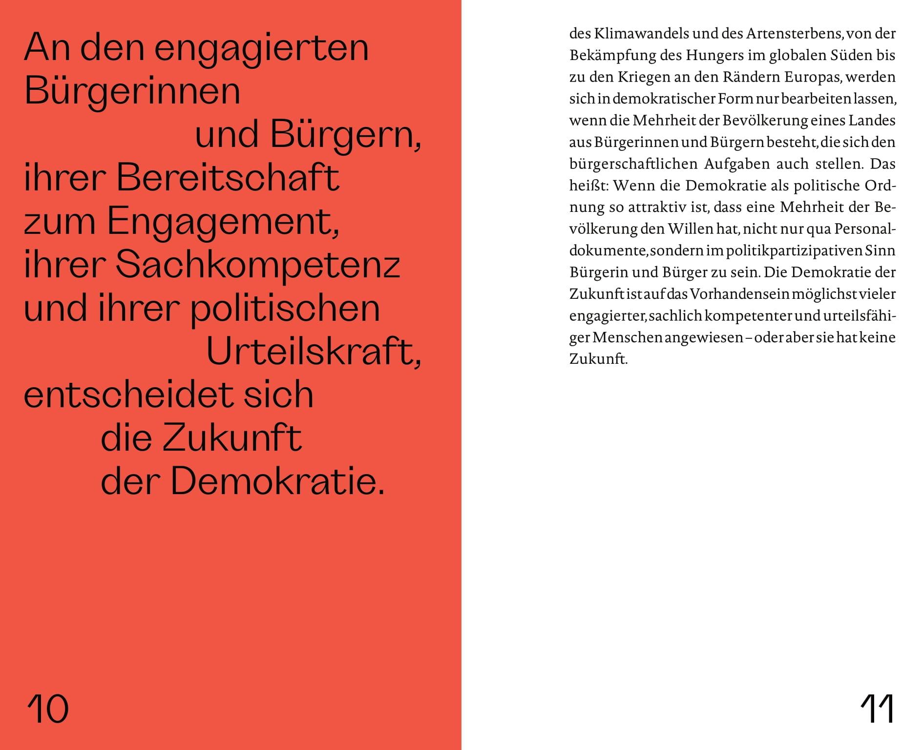 Beispielinhalt (Bild) Die Zukunft der Demokratie