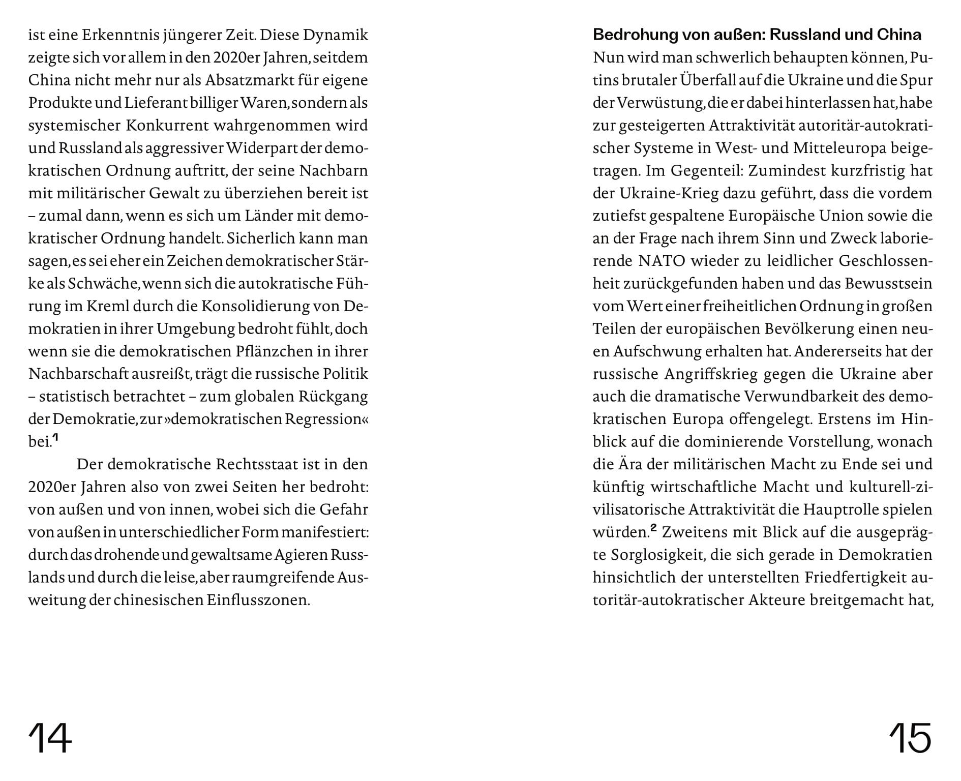 Beispielinhalt (Bild) Die Zukunft der Demokratie