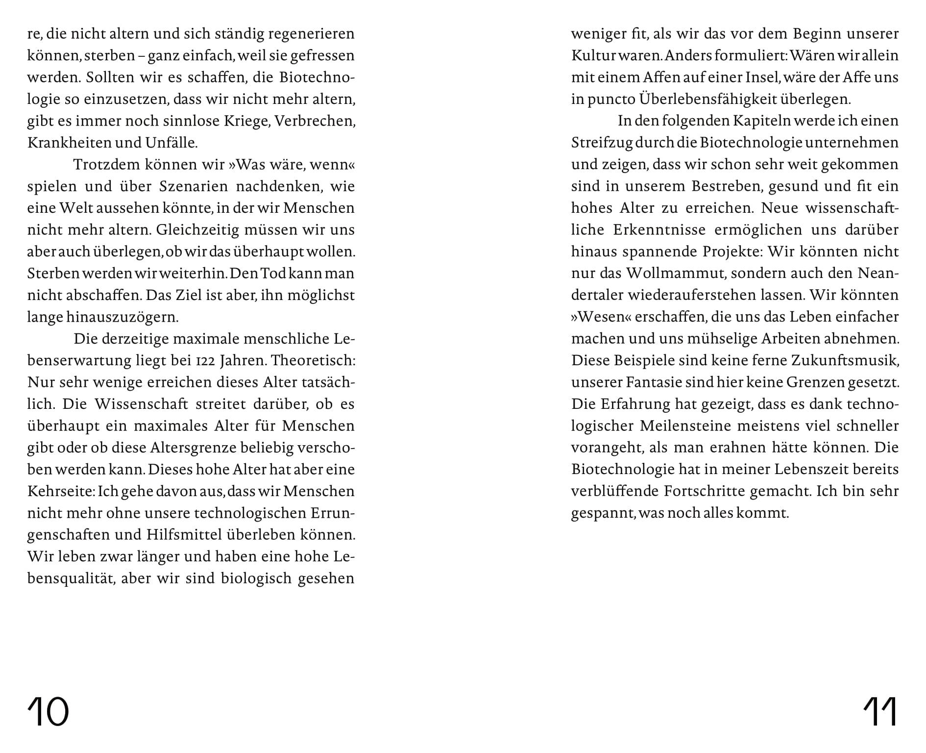 Beispielinhalt (Bild) Der Traum von der Unsterblichkeit