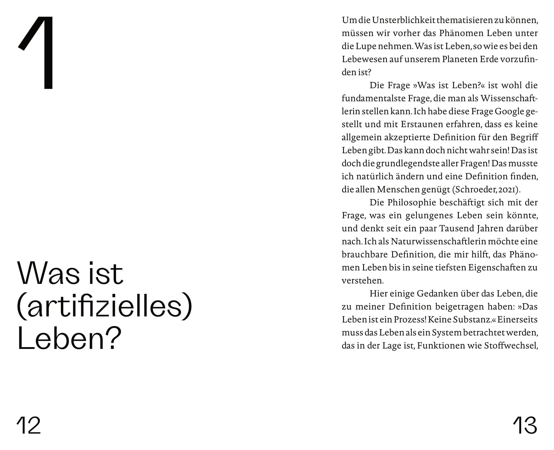 Beispielinhalt (Bild) Der Traum von der Unsterblichkeit