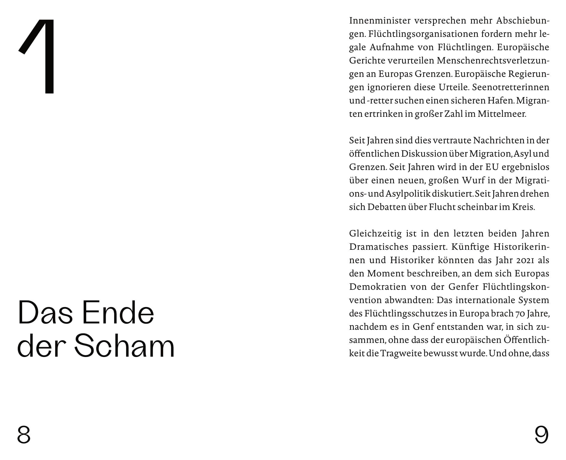 Beispielinhalt (Bild) Wir und die Flüchtlinge