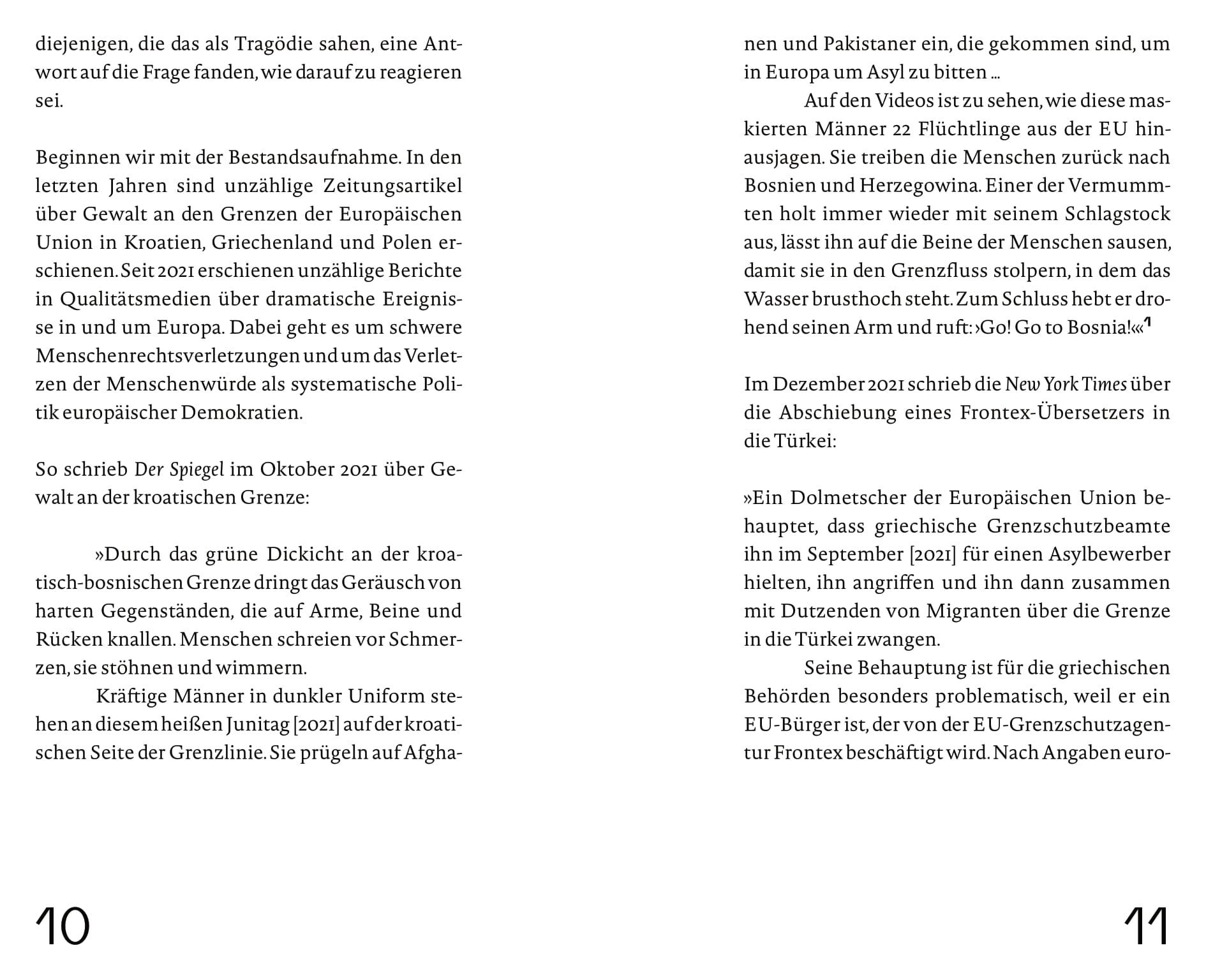 Beispielinhalt (Bild) Wir und die Flüchtlinge