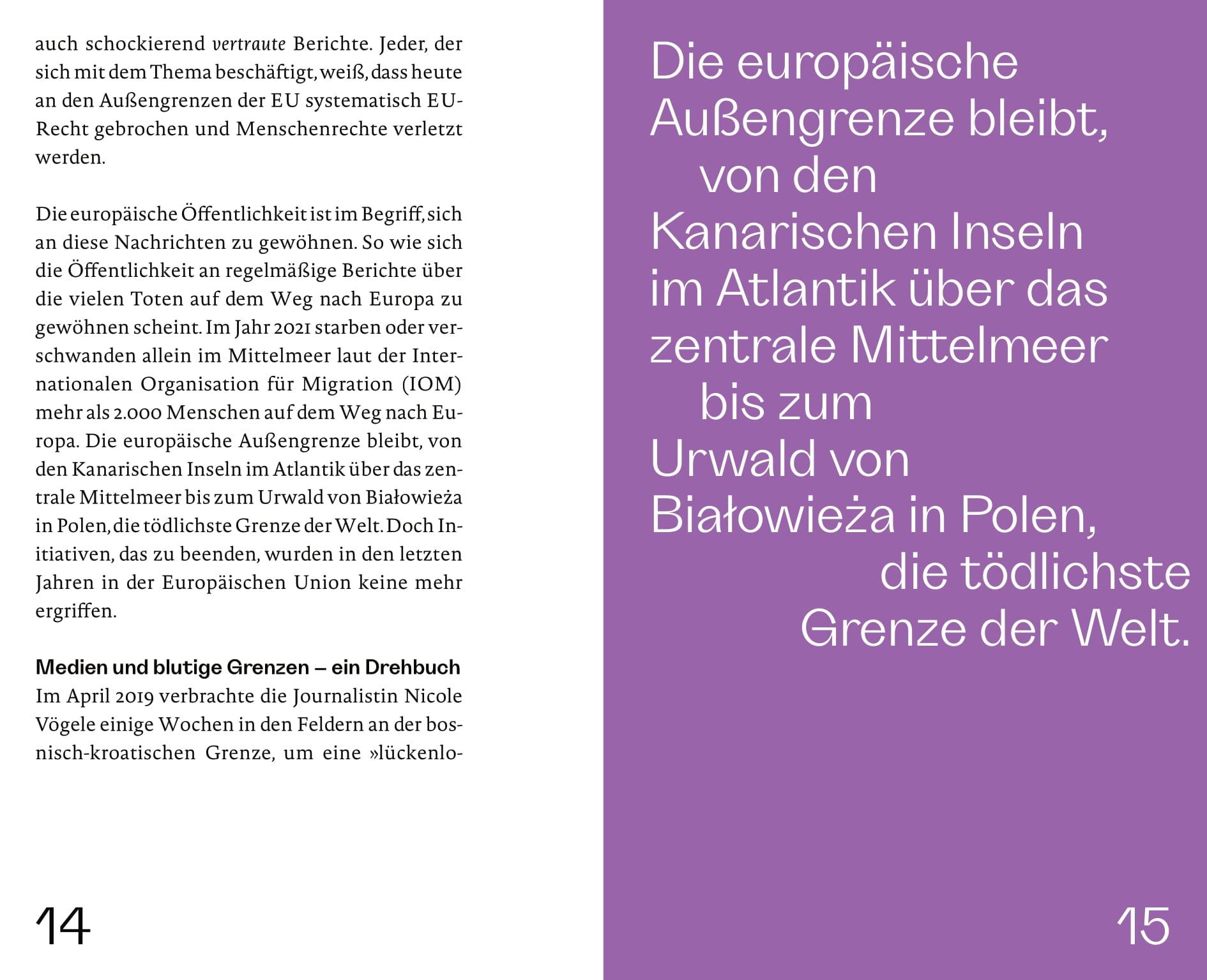 Beispielinhalt (Bild) Wir und die Flüchtlinge