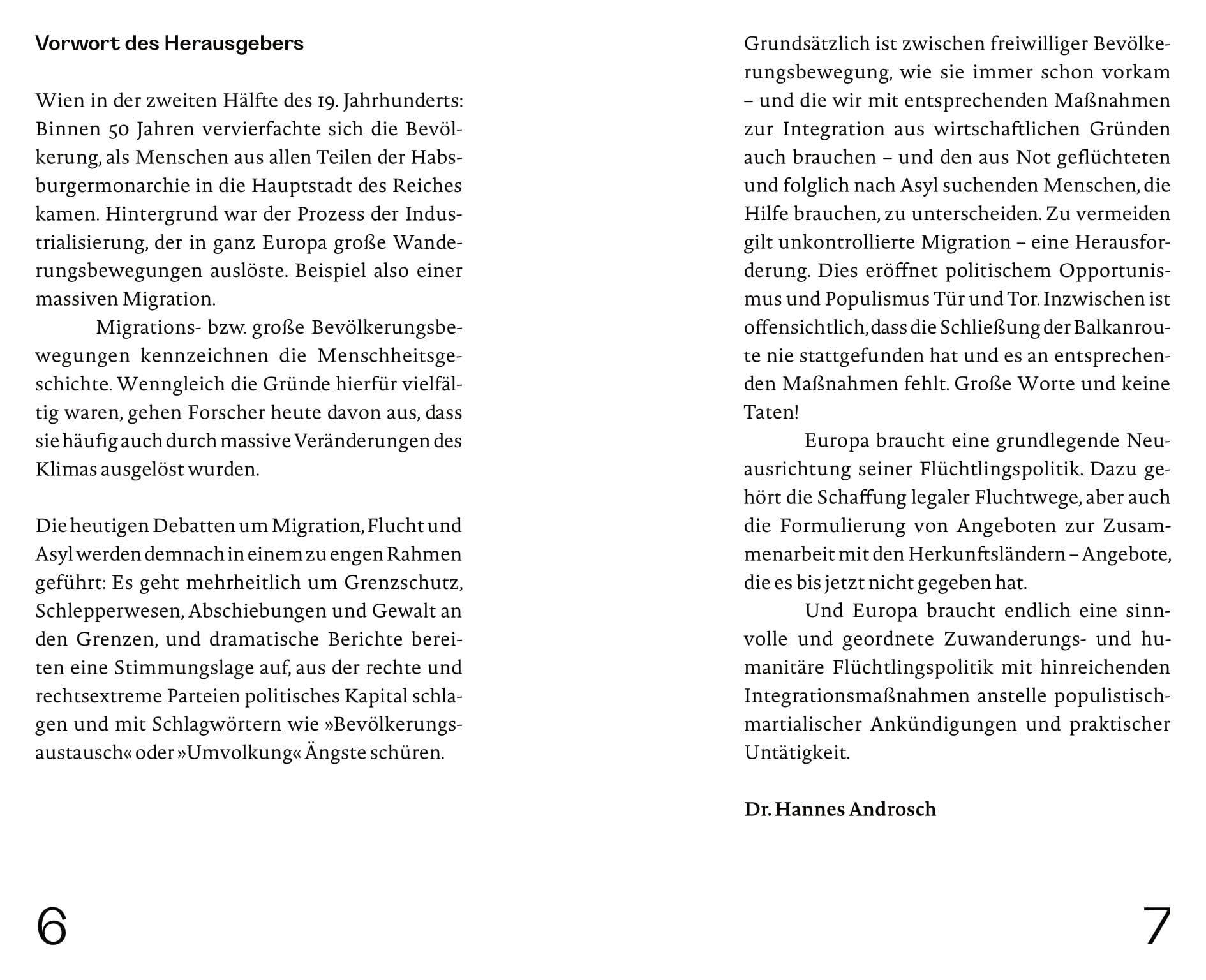 Beispielinhalt (Bild) Wir und die Flüchtlinge