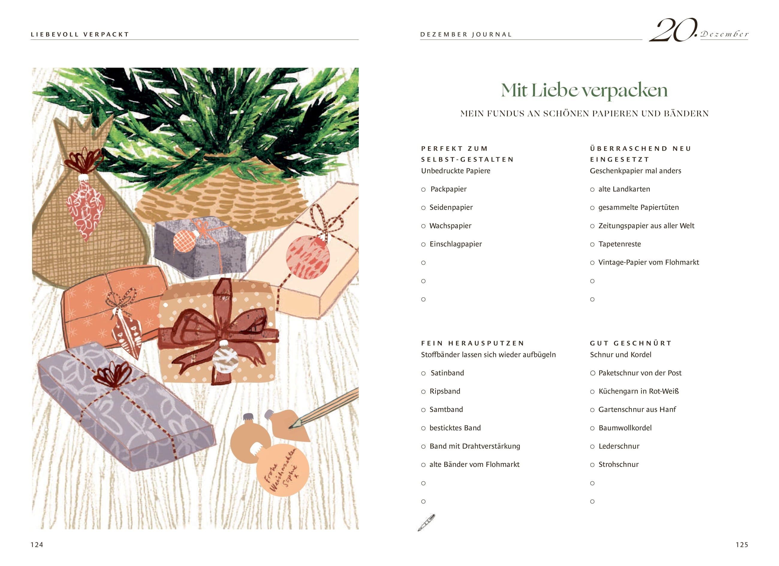 Beispielinhalt (Bild) Dezember Journal