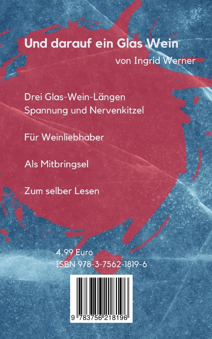 Rückseitencover Und darauf ein Glas Wein